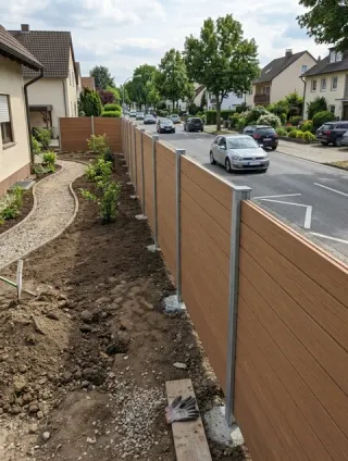 Lärmschutzzaun in Großrudestedt - fachgerechte Ausführung vor Ort
