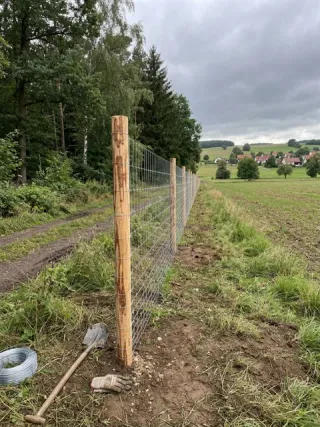 Wildzaun in Großrudestedt - fachgerechte Ausführung vor Ort